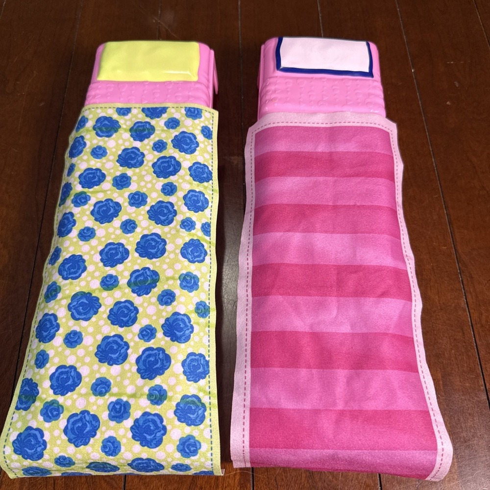 2 Barbie Beds With Blankets Dream House 2020 Pink Twin Beds ~ Replacement #Z9